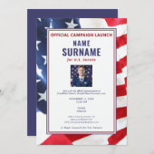 政治候補写真公式キャンペーン開始 招待状 (正面/裏面)