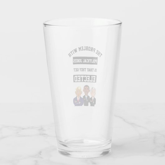 政治冗談は切札と選ばれて得ます タンブラーグラス (裏面)