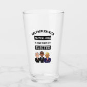 政治冗談は切札と選ばれて得ます タンブラーグラス (正面)