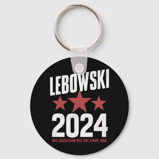政治名おもしろいレボウスキー政治選挙 キーホルダー (正面)