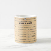 政治哲学c.1934ウィットのカフェ コーヒーマグカップ (中央)