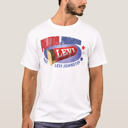 政治囚レヴィ・ジョンストン Tシャツ (正面)