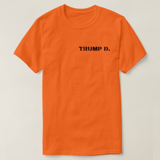 政治囚45刑務所長トランプミーム Tシャツ (デザイン正面)