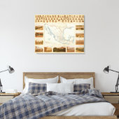 政治図 キャンバスプリント (インサイチュ (寝室))