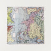 政治地図|アジア タペストリー (正面(横))