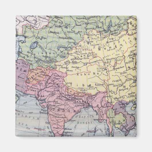 政治地図 |アジア マグネット (正面)