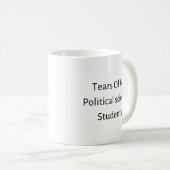 政治学の学生たちの涙 コーヒーマグカップ (正面右)