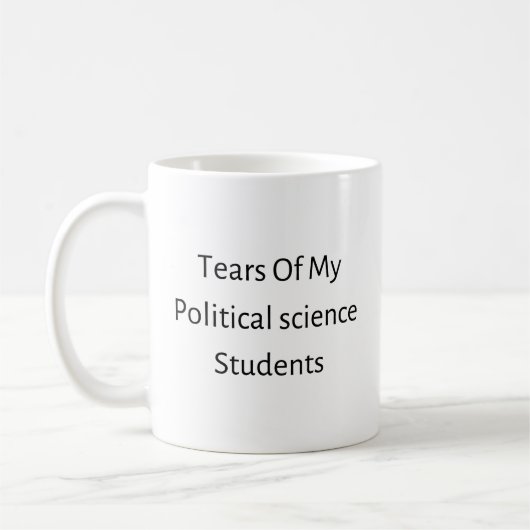政治学の学生たちの涙 コーヒーマグカップ (左)
