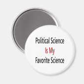 政治学は私の科学お気に入りのだ マグネット (正面/裏面)
