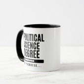 政治学位授与 マグカップ (正面左)