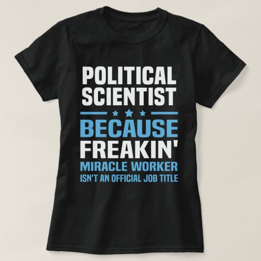 政治学者 Tシャツ (デザイン正面)
