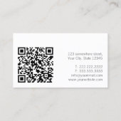 政治学者QRコードシンプル 名刺 (裏面)