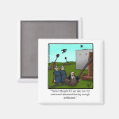 政治家おもしろいのユーモアの磁石 マグネット (正面/裏面)