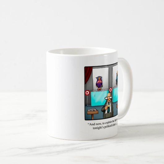 政治家おもしろいユーモアのマグギフト コーヒーマグカップ (正面右)