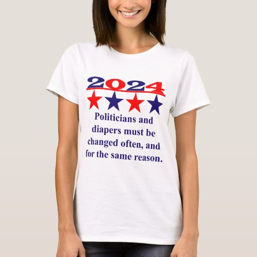 政治家とおむつを頻繁に変更する必要がある – Po Tシャツ (正面)