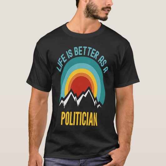 政治家として Tシャツ (正面)