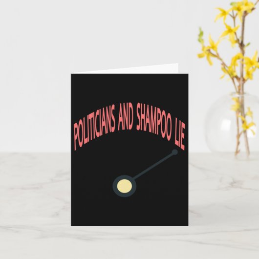 政治家とシャンプーの嘘 カード (黄色い花)