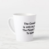 政治家にしか通用しないコーヒーマグ憲法 カフェラテマグ (左アングル)