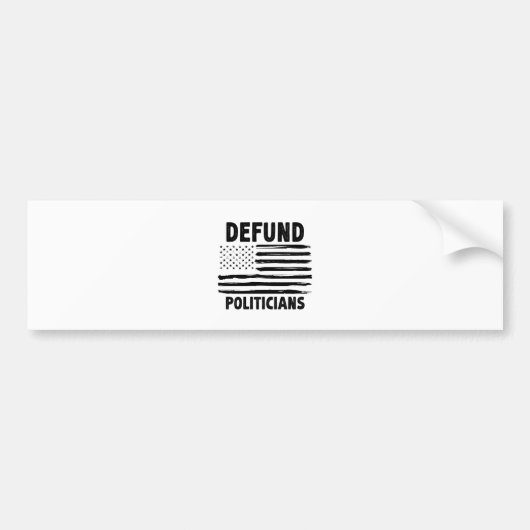 政治家にアメリカの贈り物レトロを寄付する バンパーステッカー (正面)