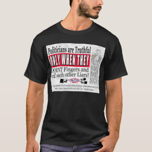 政治家のうそ-暗い服装 Tシャツ