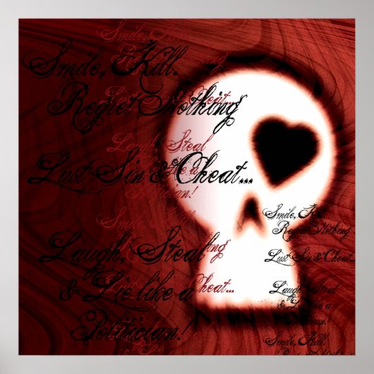 政治家のように嘘をつく ポスター (正面)