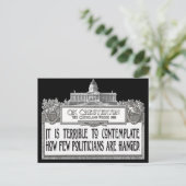 政治家のチェスターぶら下がったトン ポストカード (スタンド正面)