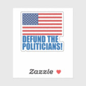 政治家の資金を取り除く シール (シート)