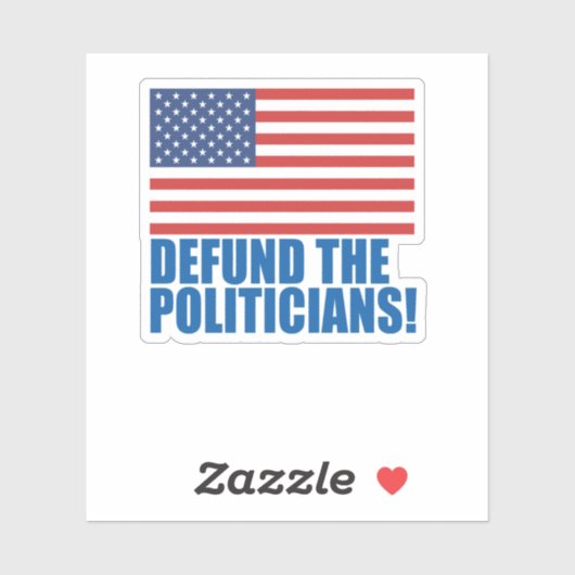 政治家の資金を取り除く シール (シート)