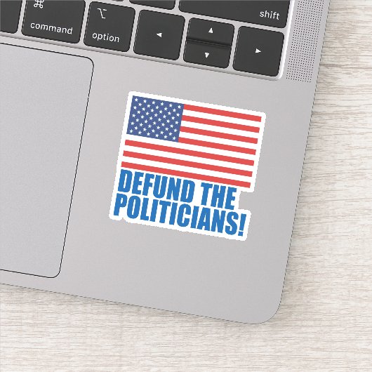 政治家の資金を取り除く シール (詳細)