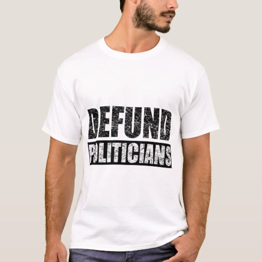 政治家の資金を奪う Tシャツ (正面)