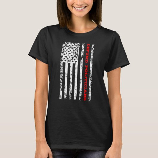 政治家の資金流出3 Tシャツ (正面)