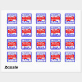 政治家は全てが何も与えないことを約束する スクエアシール (シート)