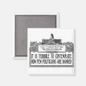 政治家ぶら下がったの マグネット (正面/裏面)