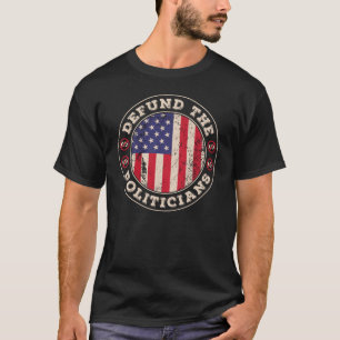 政治家への愛国心を持って米国国旗を贈与 Tシャツ