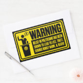 政治家警告のステッカー 長方形シール (封筒)