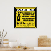 政治家警告のポスター ポスター (キッチン)