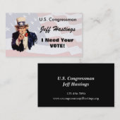 政治家 名刺 (正面/裏面)