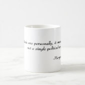 政治引用文: マーガレット・サッチャー コーヒーマグカップ (中央)