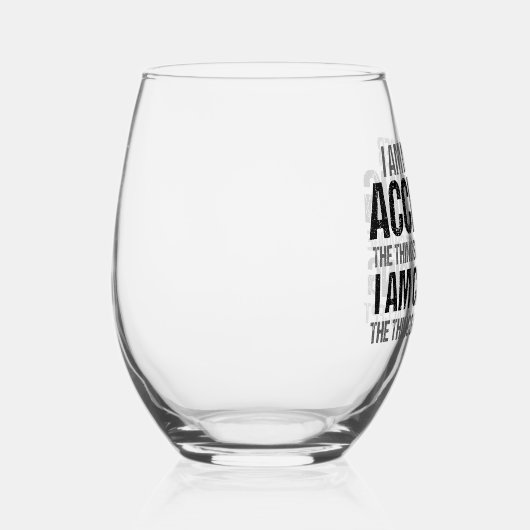 政治感動的活動家変更引用文 ステムなしワイングラス (右)