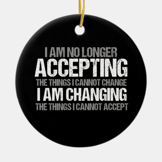 政治感動的活動家変更引用文 セラミックオーナメント (正面)