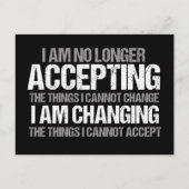 政治感動的活動家変更引用文 ポストカード (正面)