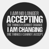 政治感動的活動家変更引用文 ラウンドシール (正面)