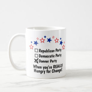 政治改革を渇望するドナーおもしろいパーティー コーヒーマグカップ