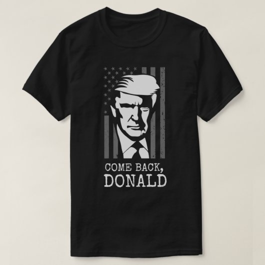 政治来的バックドナルド第45代大統領 Tシャツ (デザイン正面)