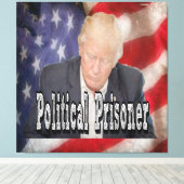 政治犯をトランプする キャンバスプリント (インサイチュ (ウッドフロア))