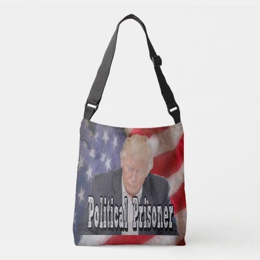 政治犯をトランプする クロスボディバッグ (正面)