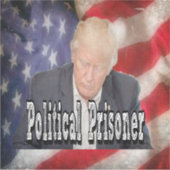 政治犯をトランプする シール (正面)