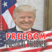 政治犯をトランプする シール (正面)