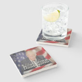 政治犯をトランプする ストーンコースター (横)