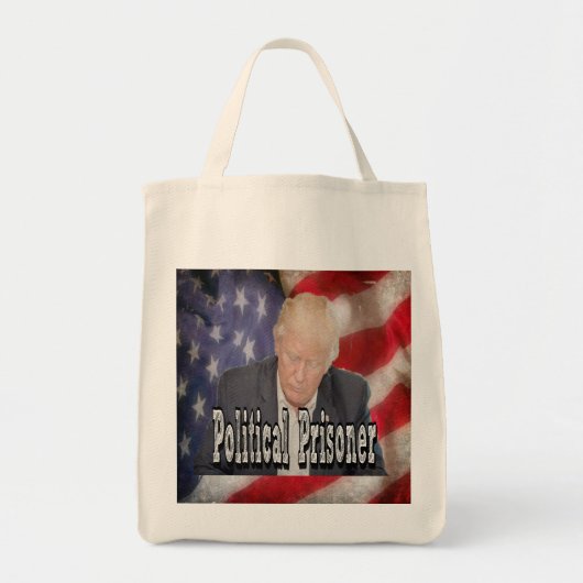 政治犯をトランプする トートバッグ (正面)